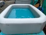 Rechteckiger aufblasbarer Pool mit Elektro-Luftpumpe und Reparaturset – iPoolGo – Bild 3