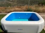 Rechteckiger aufblasbarer Pool mit Elektro-Luftpumpe und Reparaturset – iPoolGo – Bild 5