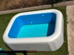 Rechteckiger aufblasbarer Pool mit Elektro-Luftpumpe und Reparaturset – iPoolGo – Bild 6