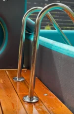 Ipoolgo Pooltreppe zur Wandmontage – Edelstahl – Bild 4